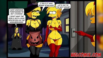 exclusive Halloween Night! Simpsons Porn! Simptoons!