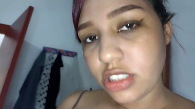 my 18-year-old neighbor youthfull with immense bootie and jugs agrees to smash with me at her parents' house in Miami city they are in Canada but they're coming soon I have to break her booty quick and leave