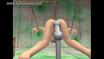 guys uses adorable woman as fucky-fucky slave