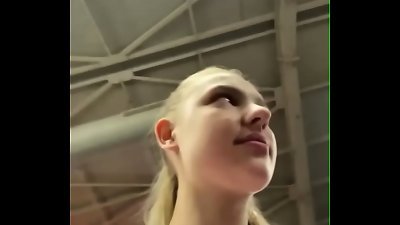 My trainer plowing me in the gym