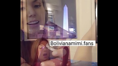 jerking myself infront of an iconic place in Buenos Aires