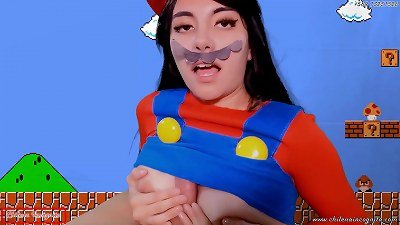 The real Mario BROSS punches CALLAMPA to SENTONES to gain additional life - REAL LIFE cosplay