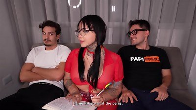 Venezuelan chicks with perfect tits and arses get revved on by their Spanish friends with duo big hard-ons